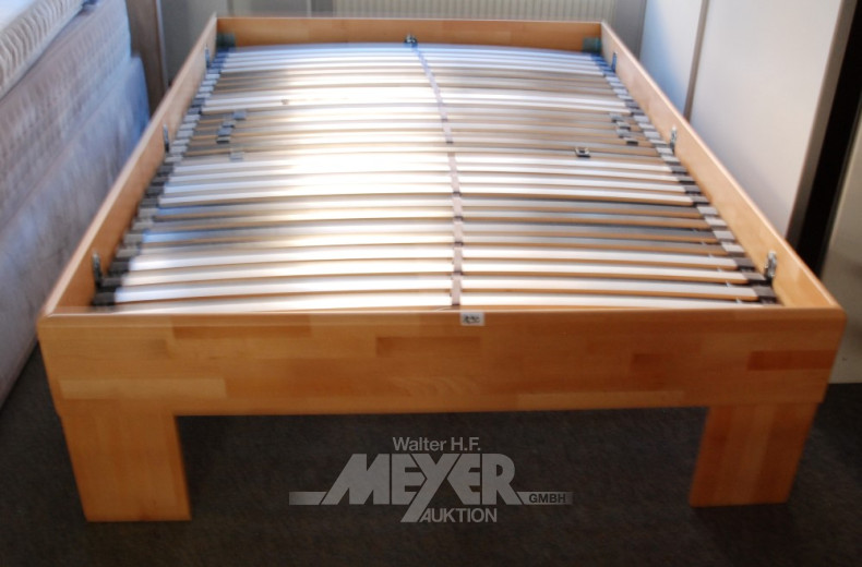 Einzelbett, Buche, 140x200 cm