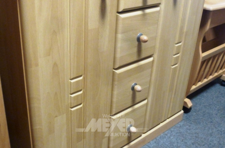 Kommode, Buche, 2-türig, 4 Züge,