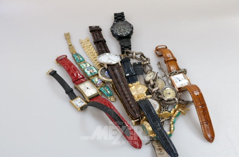 Konvolut Armbanduhren, ca. 13 Stück