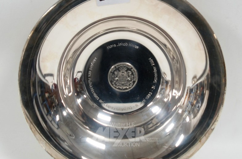 Schale, 925er Silber mit Münze