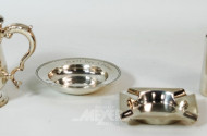 kl. Aschenbecher, Silber,