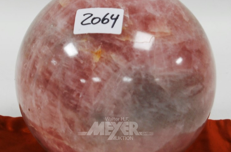 Rosenquarzkugel