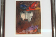 Lithografie nach Chagall, unsign.,