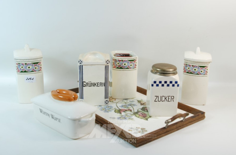 Konvolut-Küchenkruken, Wurstdose