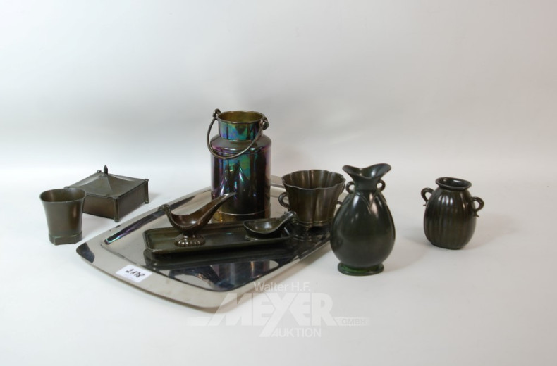 Konvolut Metall-Dekorationen: