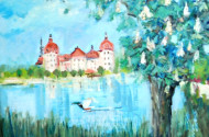 Gemälde ''Schloß am See''