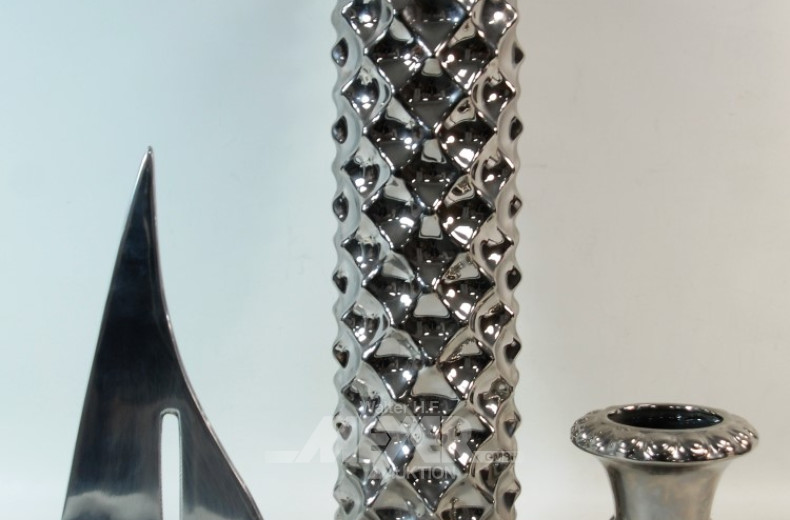 gr. Stangenvase, Höhe 57 cm,