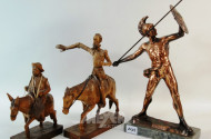 3 Figuren ''ACHILLES, DON QUIJOTE,