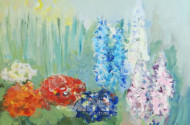 Gemälde ''Frühlingsblüher''