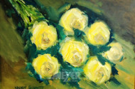 Gemälde ''Gelbe Rosen''