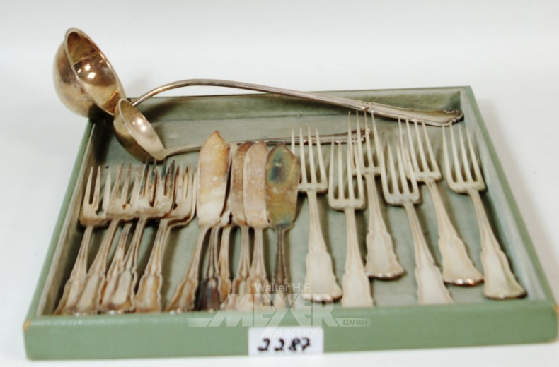 20 Besteckteile u.a. Fischbesteck,