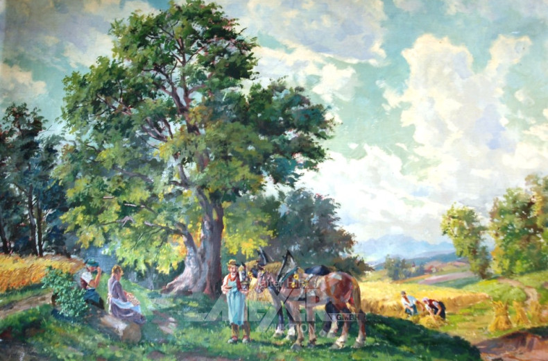 Gemälde ''Heuernte''