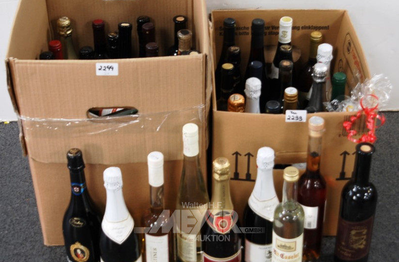 Posten Alkoholika: Wein, Sekt, Likör