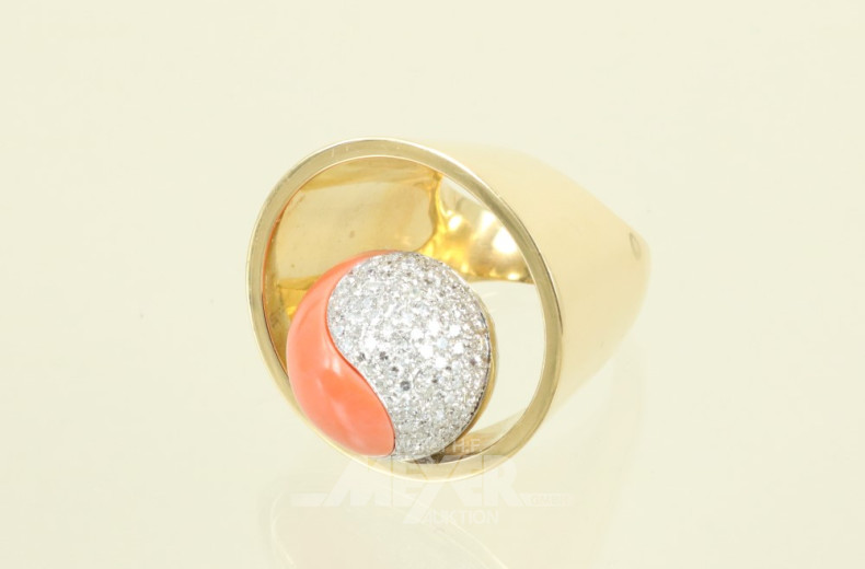 Hängelampe mit Blumen bemalter