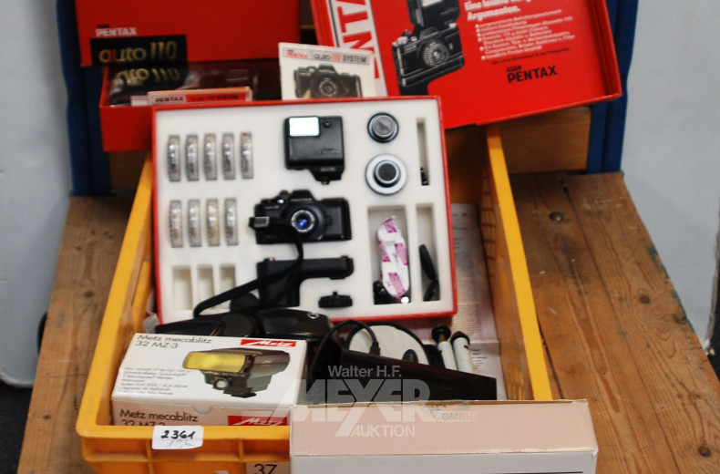 Posten div. kl. Fotoapparate,