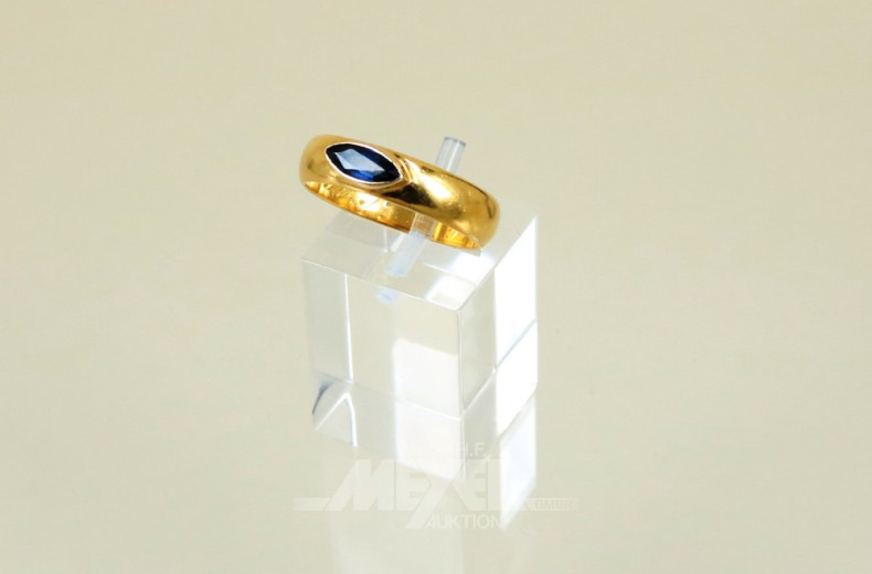 Damerning, 585er GG, besetzt mit