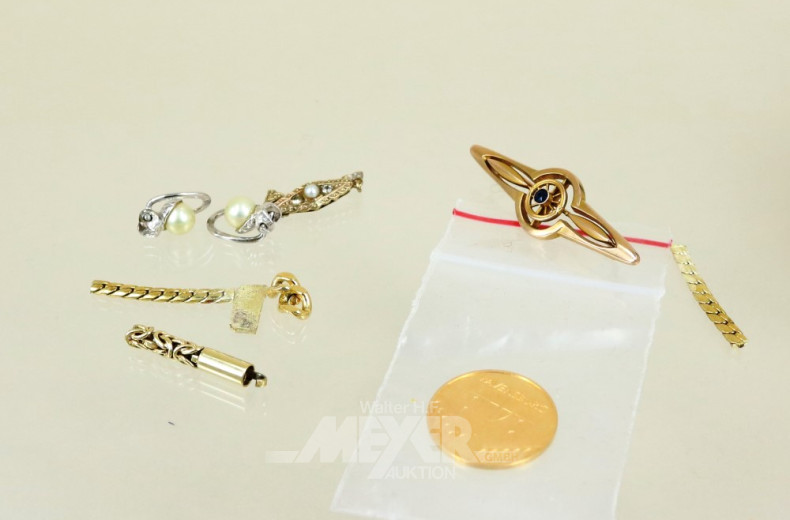 kl. Posten Goldschmuck: 333/585/986er