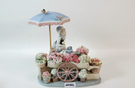Porz.-Figur ''Blumenverkäuferin'' Lladro,