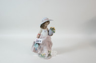 Porz.-Figur ''Blumenmädchen'' Lladro,