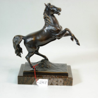 Bronzefigur ''Aufbäumendes Pferd''