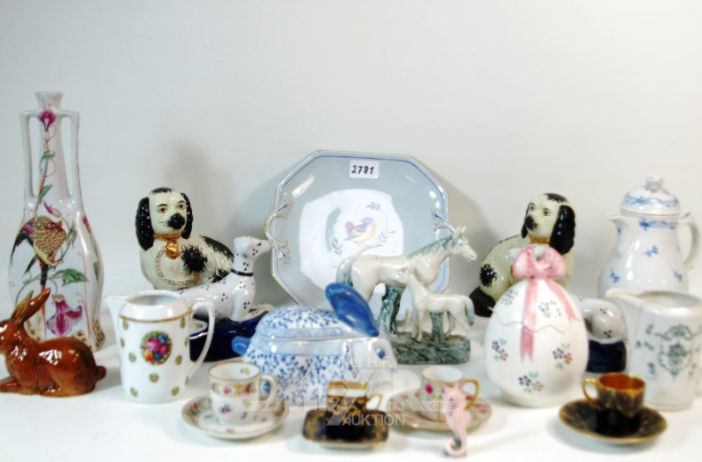 Konvolut Porz.-Dekorationen