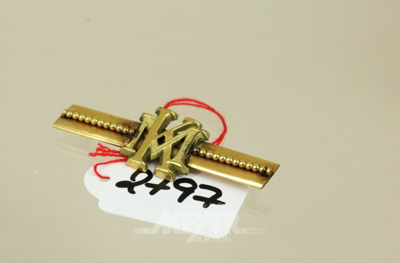 Anstecknadel, 585er GG,