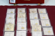 19 versch. kl. Goldmünzen, 585er Gold