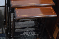 engl. 3-Satz-Tisch, Mahagoni, ca. 62 cm