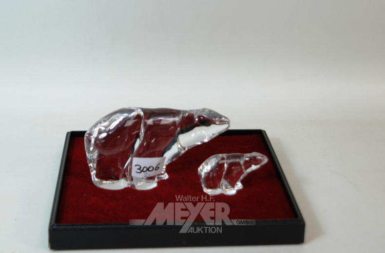 2 Kristallfiguren, ''Eisbären''