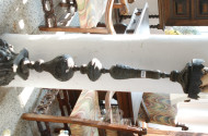 Altarleuchter, Metall, ca. 1,50 m