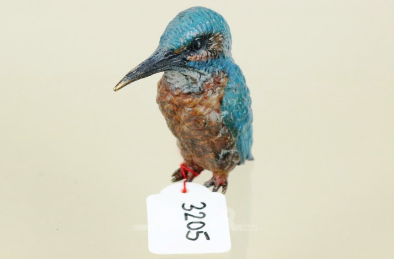 Wiener-Bronze-Figur  ''Eisvogel''