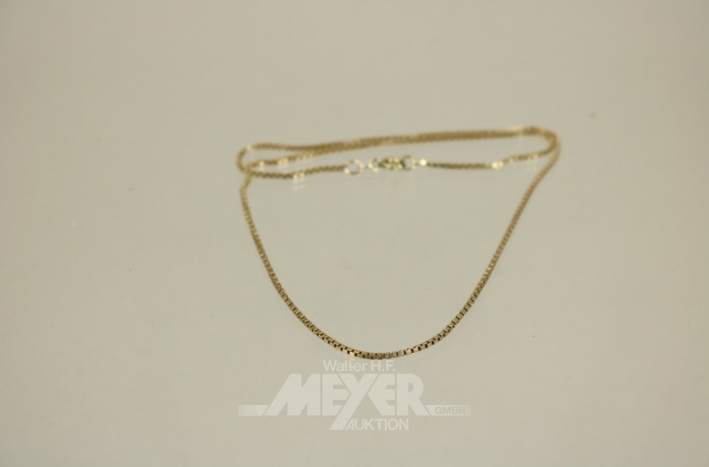 zarte Halskette, 585er GG
