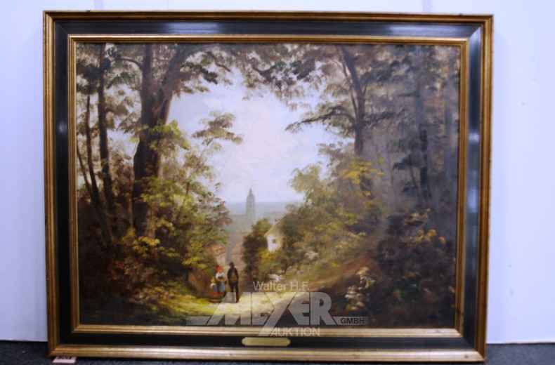 Gemälde ''Dorfweg''