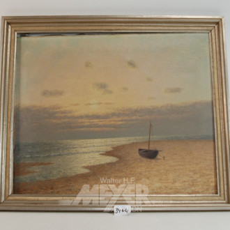 Gemälde ''Fischerboot am Strand''