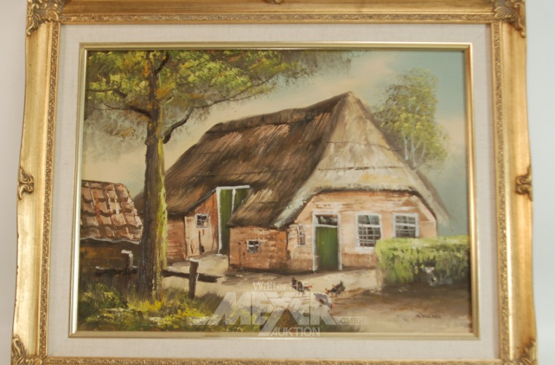 Gemälde ''Bauernkate''