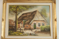 Gemälde ''Bauernkate''