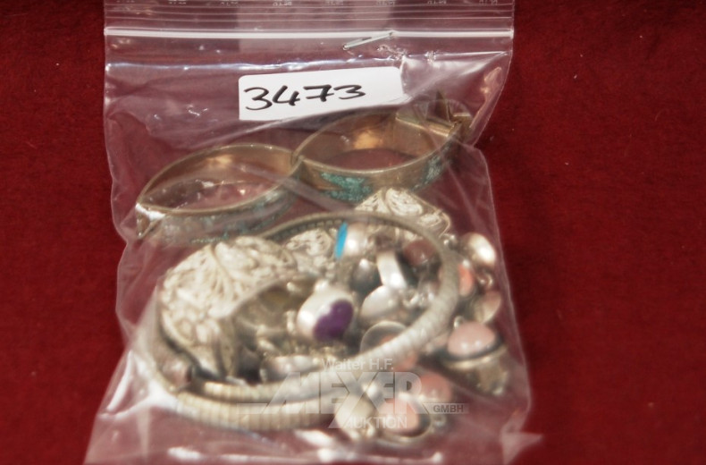 Posten Silberschmuck: Collier,