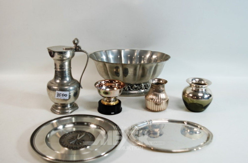 Posten Metallteile (7 Stk.): u.a.