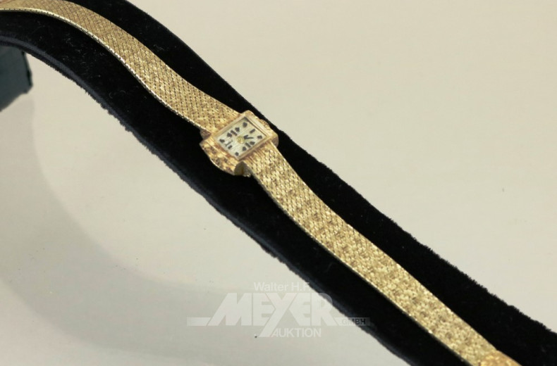 Damenuhr, 585er GG, 60iger Jahre