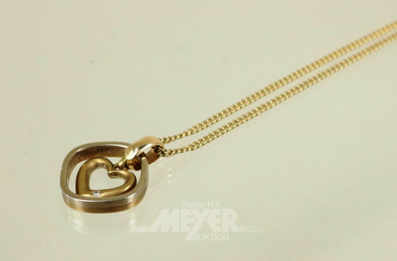 dünne Flachpanzerkette, 585er GG, mit