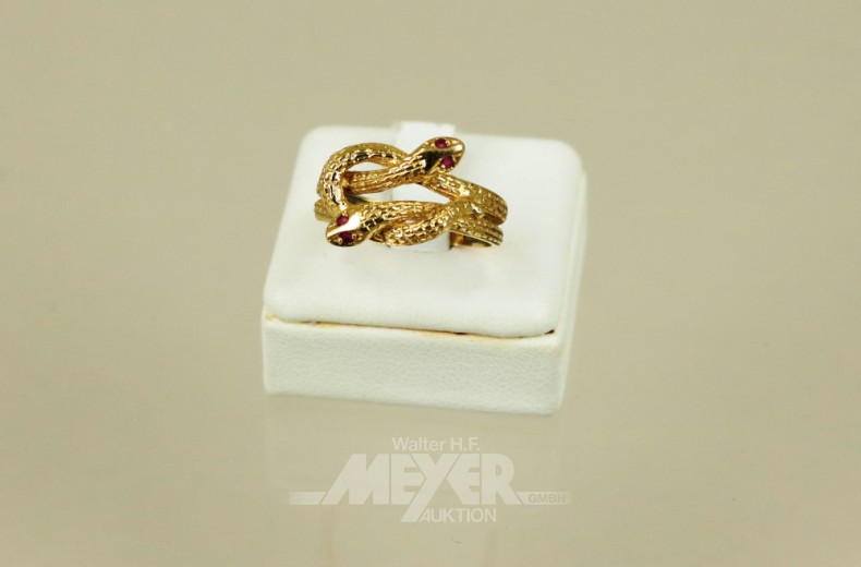 Schlangenring, 750er GG mit