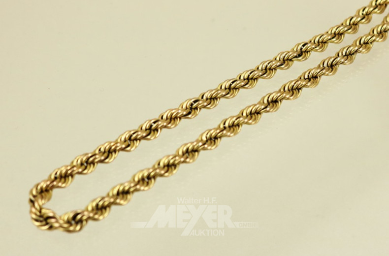 Kordelhalskette, 333er GG