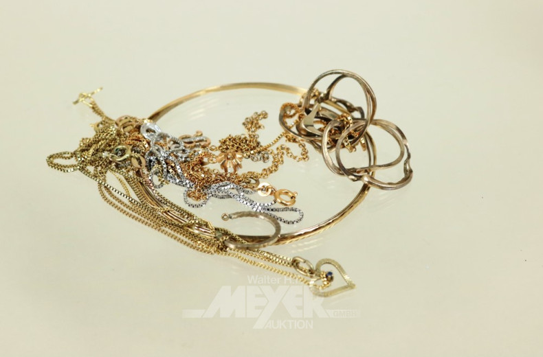 Posten 333er GG-Schmuck: Armreifen,