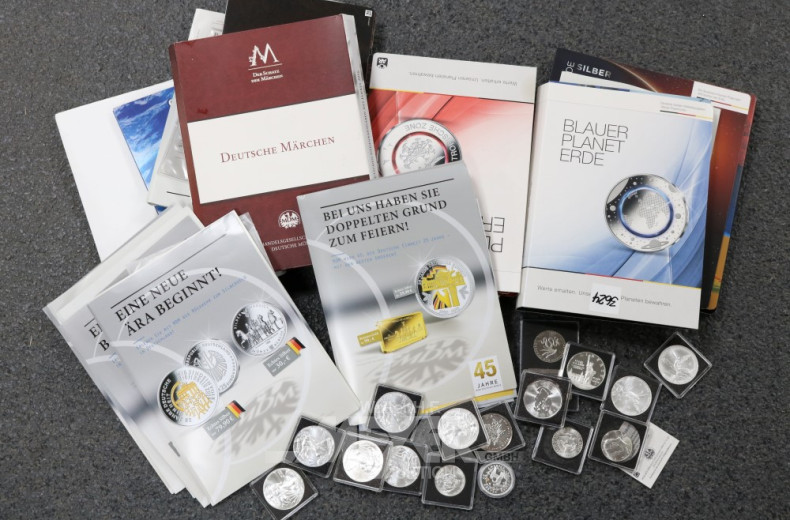 Posten div. Münzen, Gedenkmünzen sowie