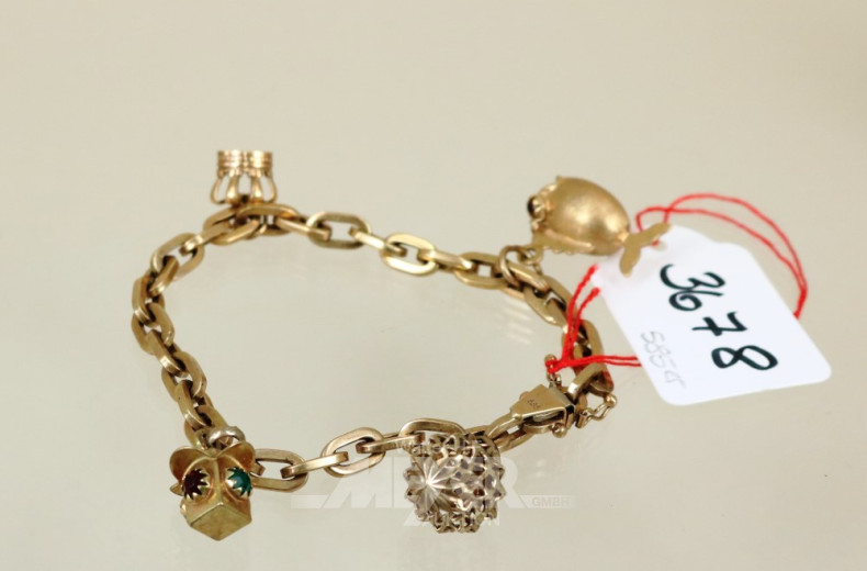 Bettel-Armband, 585er GG,