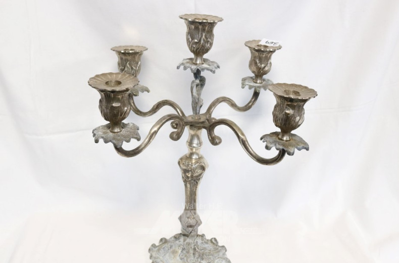 gr. Kerzenleuchter, 5-flammig