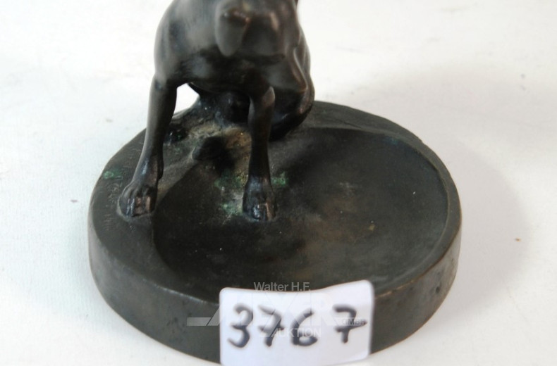 Bronze- Figur ''Hund'', ca. 10 cm