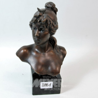 Skulptur, ''Mädchenkopf'', Replikat