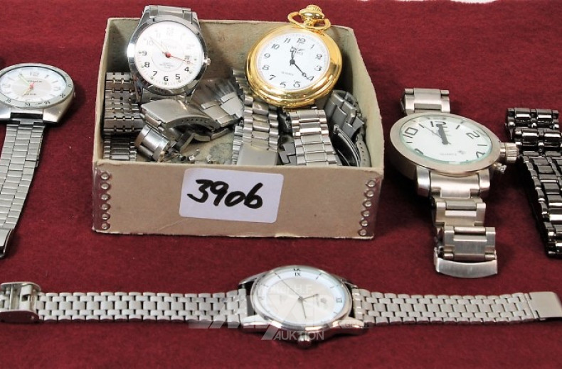 kl. Posten versch. Armbanduhren,