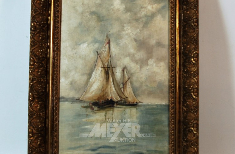 Gemälde, ''Segelboote''